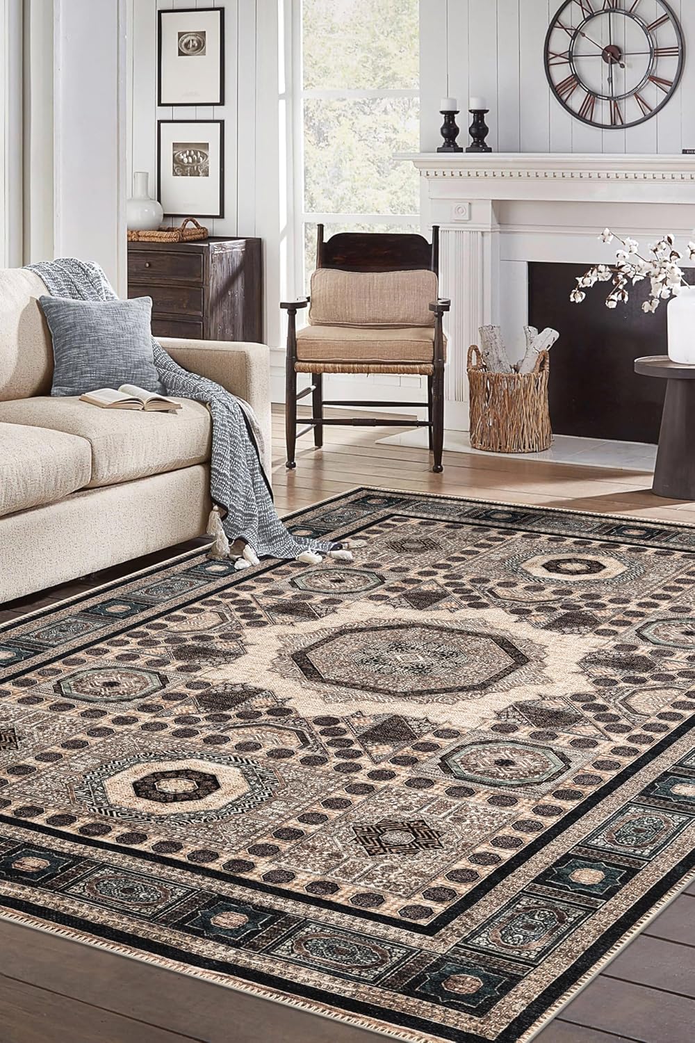 Turkish Brown Blue Living Room  Kitchen and Bedroom