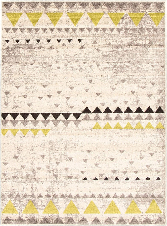 Bohemian Rug Classic 4x6 Beige and Yellow Area Carpet