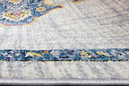 Joy Rug Collection Area Rug 5x7 Oriental Patterned Grey Blue Area Carpet 