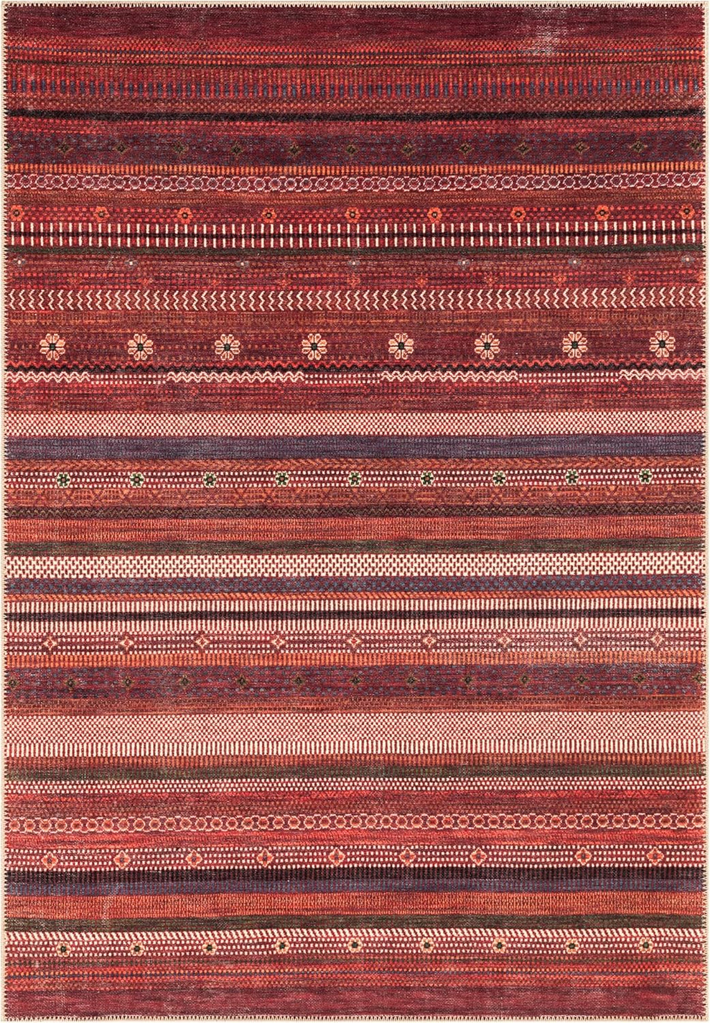 Turkish Red Boho Living Room  Kitchen and Bedroom
