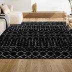 Bohemian Rug Classic 4x6 Black and White Area Carpet