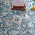 Vintage Blue Rug Living Room and Bedroom
