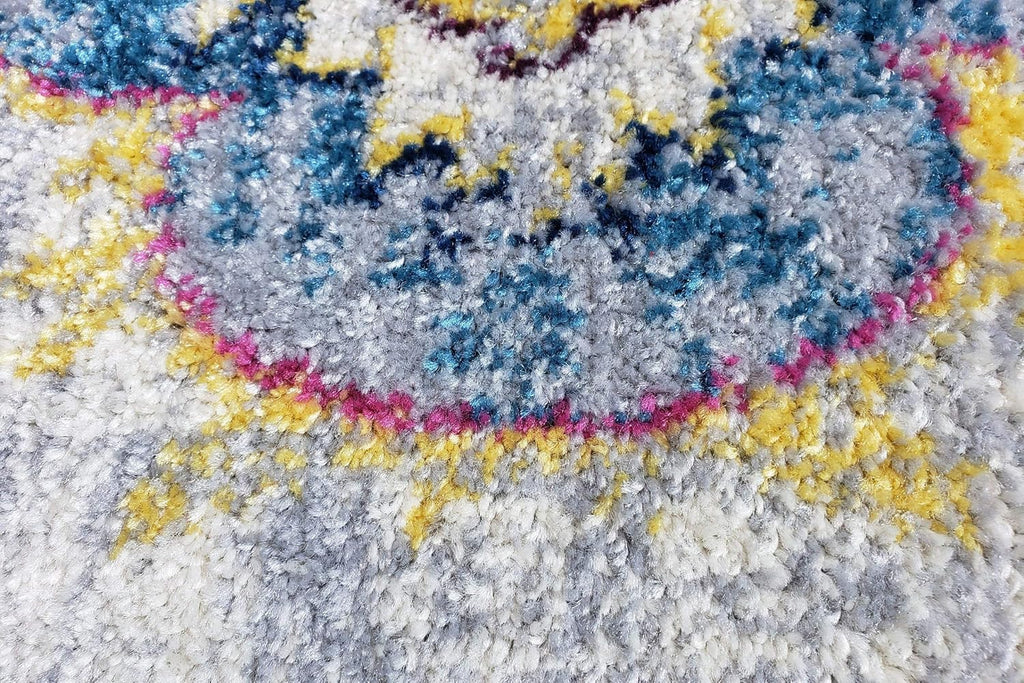 Joy Rug Collection Area Rug 5x7 Oriental Patterned Grey Blue Area Carpet 