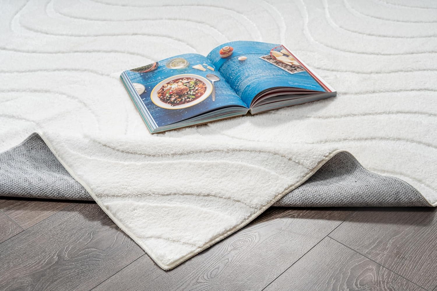 Pearl White Washable Rug - Rugsco.ca