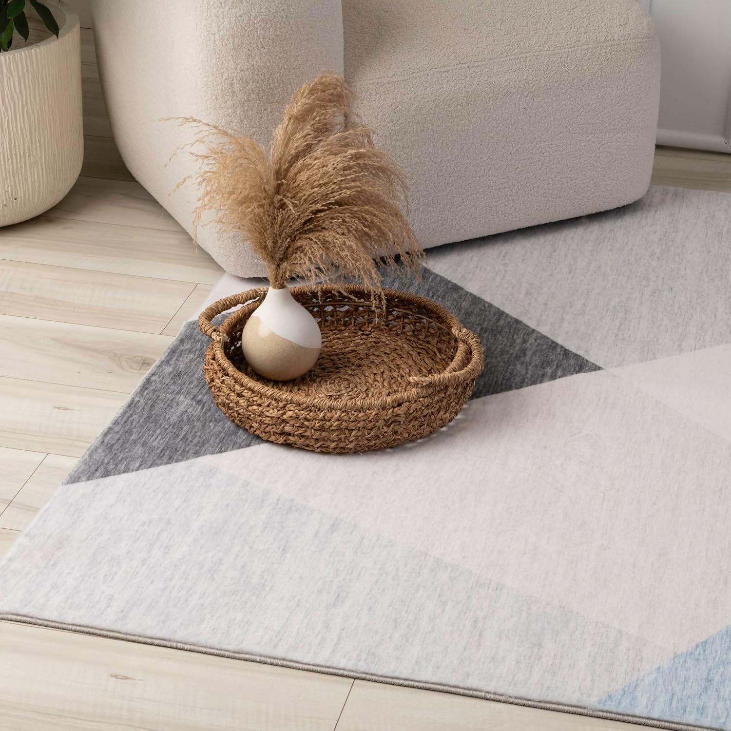 Modern Multicolor Area Rug Boho Modern  Living Room Kitchen and Bedroom