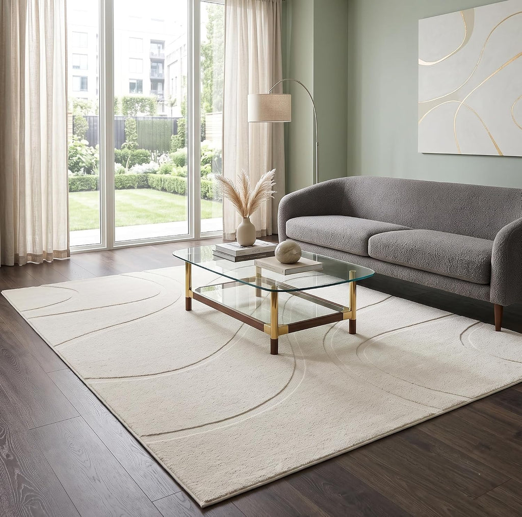 Pearl Hills Cream Washable Rug - Rugsco.ca