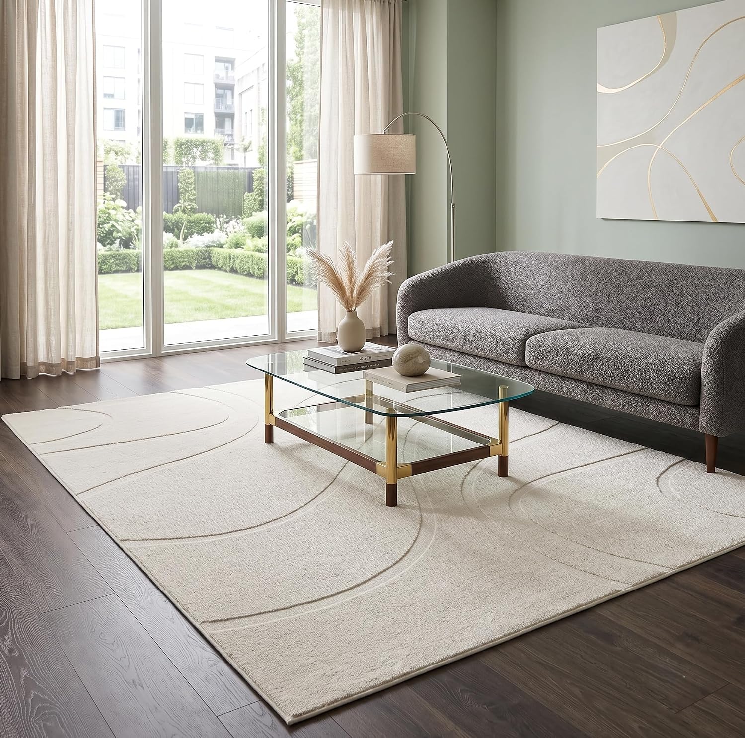 Pearl Hills Cream Washable Rug - Rugsco.ca
