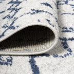 Bohemian Rug Classic 4x6 White and Blue Area Carpet
