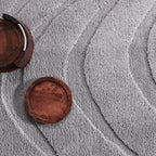 Pearl Grey Waves Washable Rug - Rugsco.ca