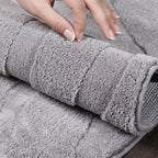 Pearl Grey Waves Washable Rug - Rugsco.ca