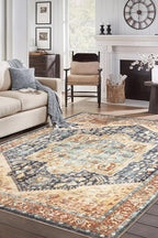 Turkish Beige Blue Living Room  Kitchen and Bedroom