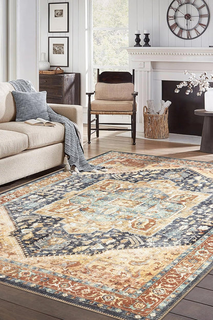 Turkish Beige Blue Living Room  Kitchen and Bedroom