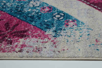 Modern Rug Abstract 4x6 Multicolor Area Rug