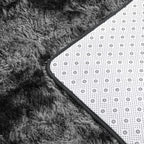 Black Shag Rug, Fluffy and Extra Soft Area Rug - rgc002