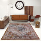 Joy Rug Collection Traditional Rug 5x7 Classic Patterned Brown Area Rug