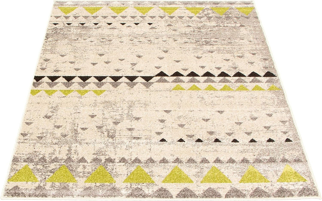 Bohemian Rug Classic 4x6 Beige and Yellow Area Carpet