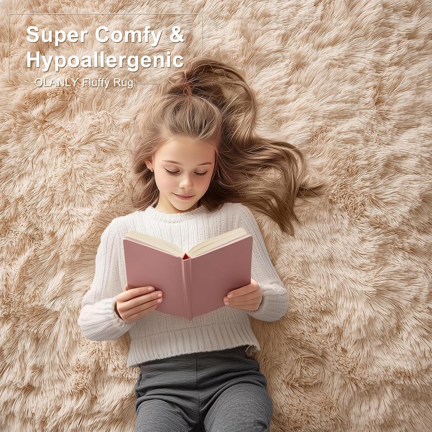 Rugsco Shag Rug Selection, Fluffy, Cozy & Machine Washable - rgc003