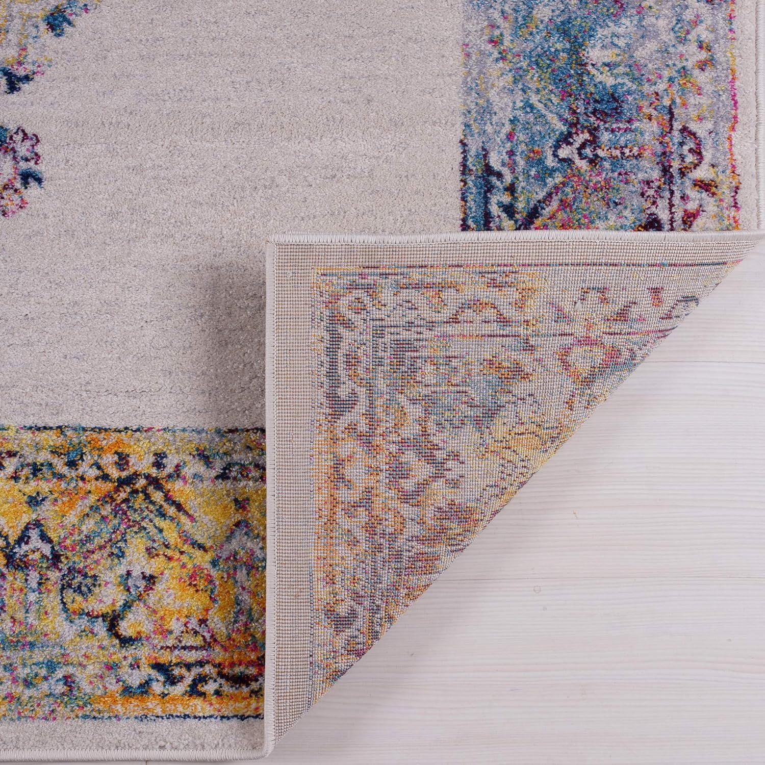 Joy Rug Collection Tribal Rug 5x7 Traditional Patterned Multicolor Area Rug  