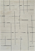 Boho Rug 4x6 High Quality Abstract White and Black Area Rug