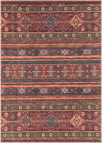 Turkish Rug Ethnic Patterned Red Boho Living Room  Kitchen and Bedroom
