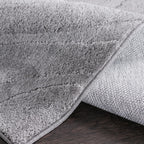 Pearl Grey Waves Washable Rug - Rugsco.ca