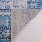 Joy Rug Collection Area Rug 5x7 Traditional Patterned Blue White Carpet  