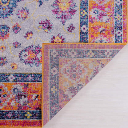 Joy Rug Collection Area Rug 5x7 Floral Patterned Multicolor Orangy Carpet