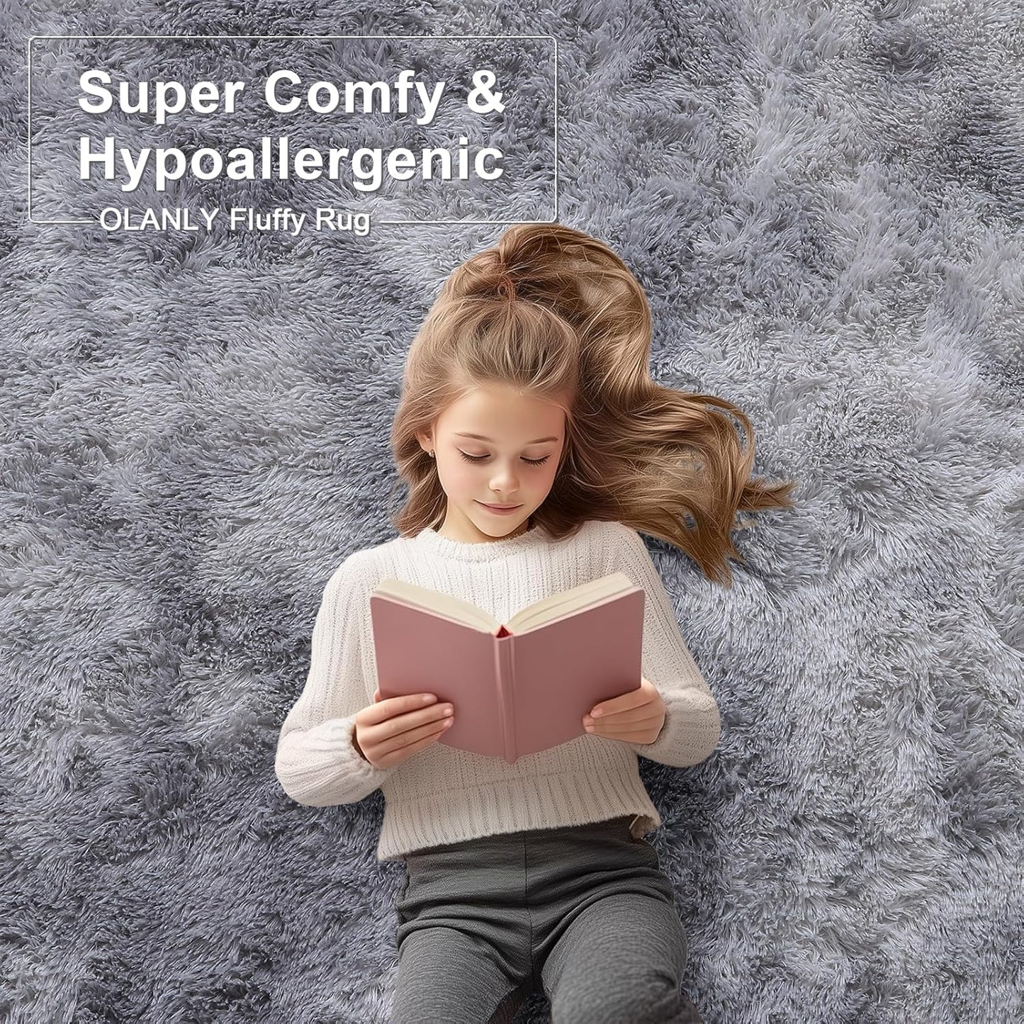 Rugsco Shag Rug Selection, Fluffy, Cozy & Machine Washable - rgc003