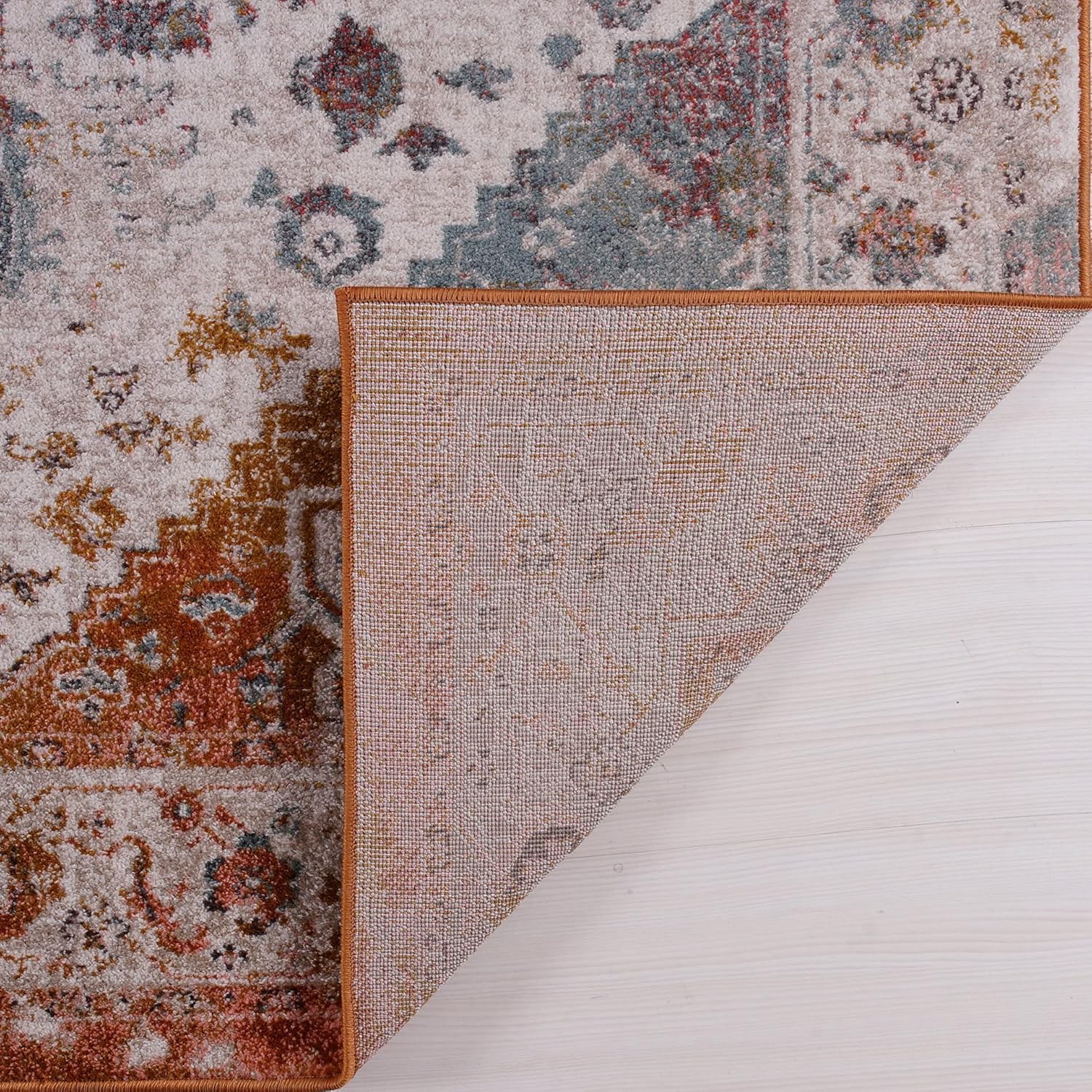Joy Rug Collection 4x6 Beige and Brown Area Carpet