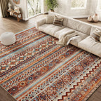 Multi Color Moroccan Boho Washable Rug - Rugsco.ca