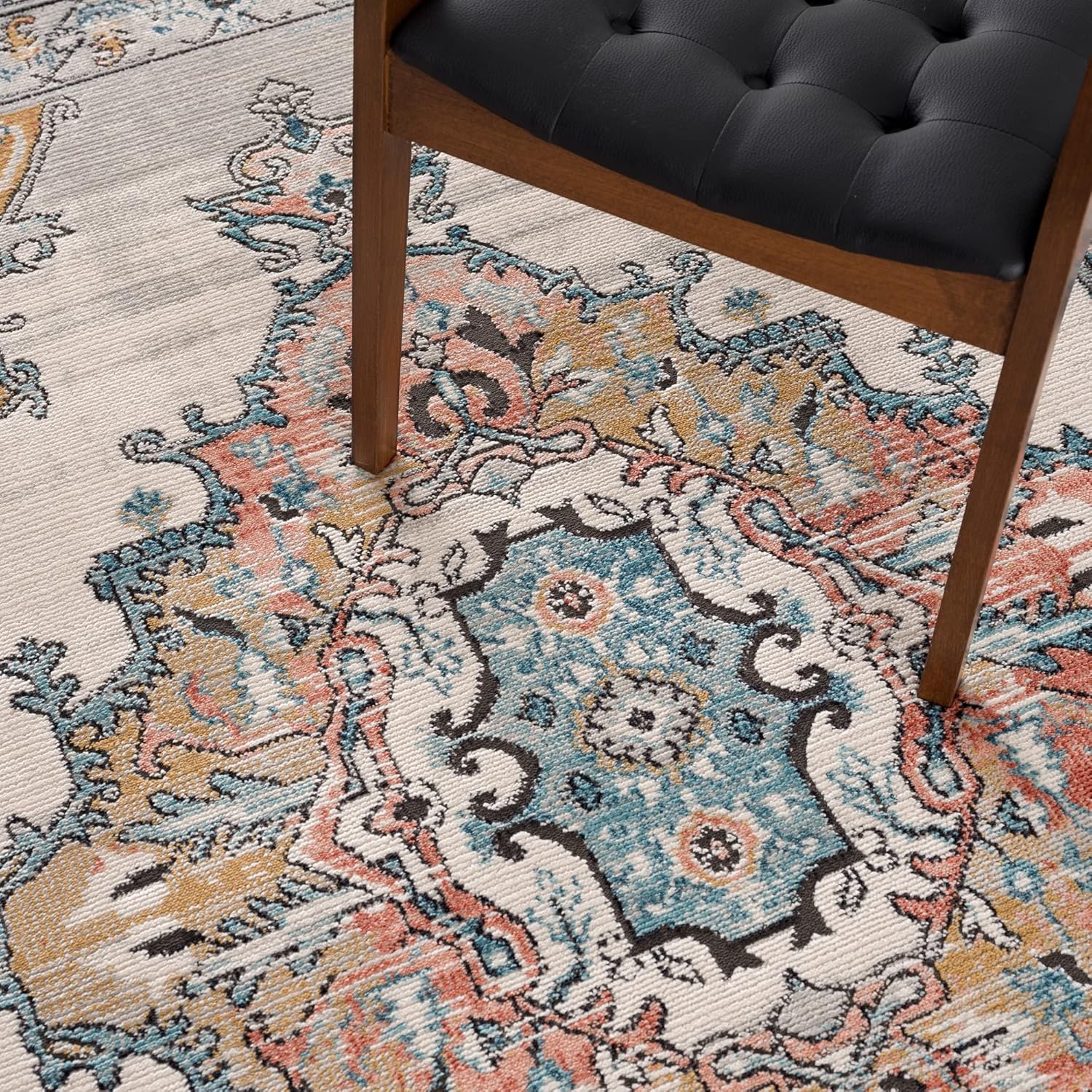 Persian Rug Traditional Patterned Multicolor Area Rug 
