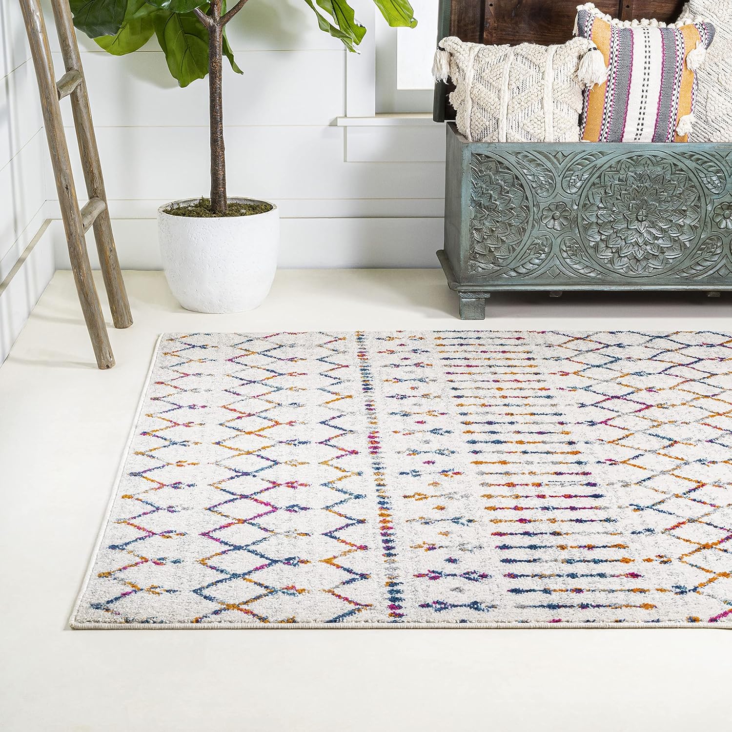 Bohemian Rug Classic 4x6 Beige and Colors Area Carpe