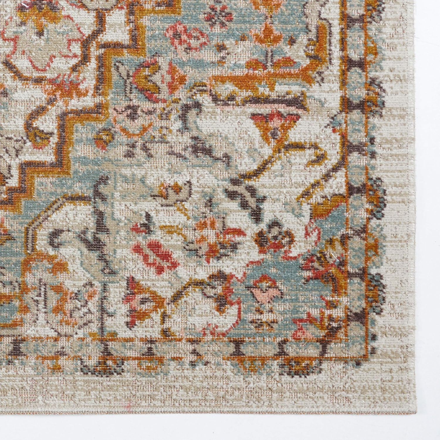 Turkish Rug Traditional Patterned Multicolor  Area Rug Carpet