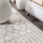 Bohemian Rug Classic 4x6 White and Grey Area Carpet