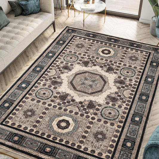 Turkish Brown Blue Living Room  Kitchen and Bedroom