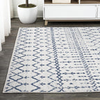 Bohemian Rug Classic 4x6 White and Blue Area Carpet