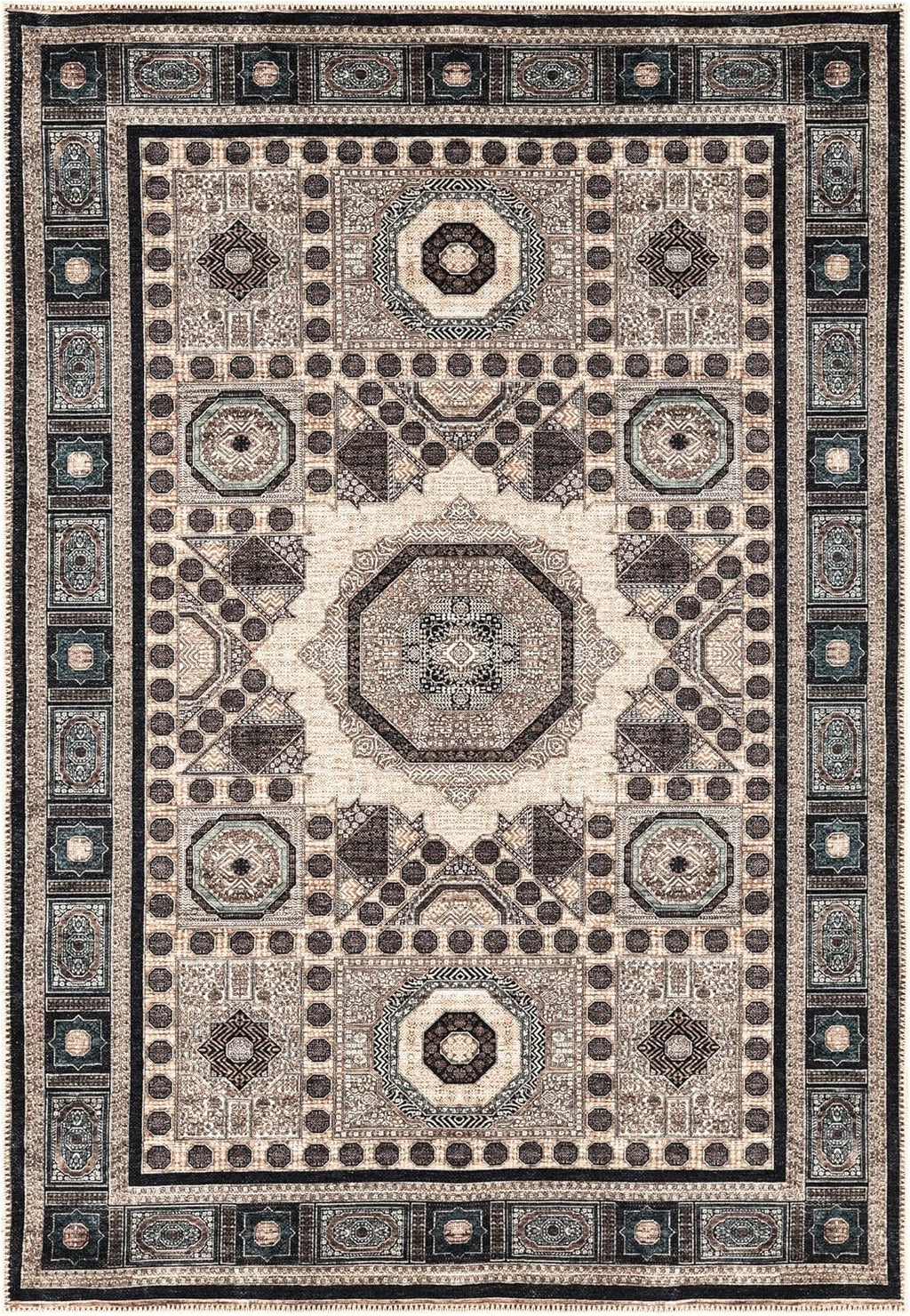 Turkish Brown Blue Living Room  Kitchen and Bedroom