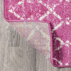 Bohemian Rug Classic 4x6 Pink and White Area Carpet