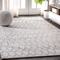 Bohemian Rug Classic 4x6 White and Grey Area Carpet