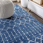 Bohemian Rug Classic 4x6 Blue and White Area Carpet