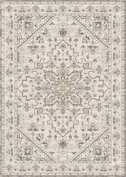 Boho Rug Beige Brown Non Slip Modern  Living Room Kitchen and Bedroom