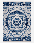 Joy Rug Collection Area Rug 5x7 Blue White Carpet  - LDL-00127
