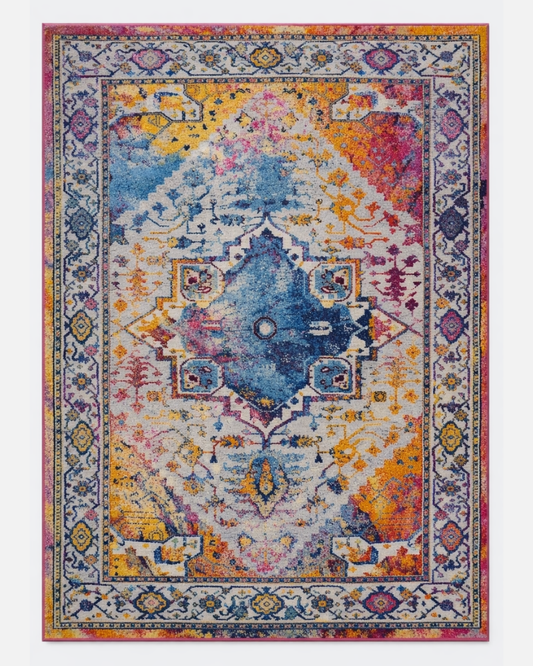 Joy Rug Collection Area Rug 5x7 Multicolor Patterned Area Carpet  - LDL-00129