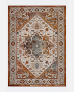 Joy Rug Collection Area Rug 5x7 Rustic Patterned Brown Beige  Area Carpet  - LDL-00132