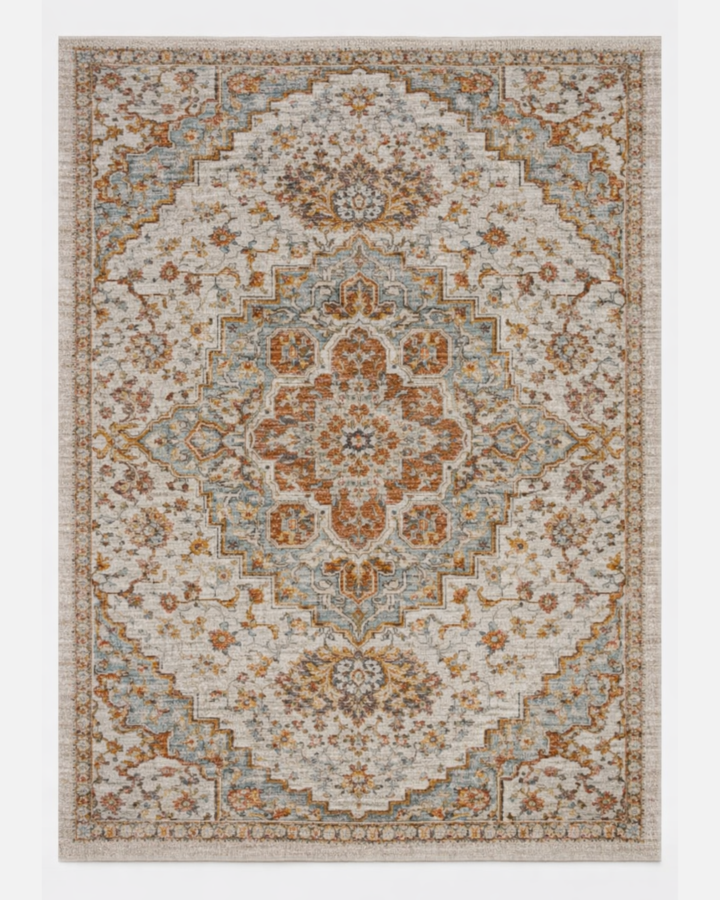 Turkish Rug Traditional Patterned Multicolor  Area Rug  - LDL-00121