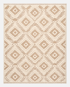 Area Rug 3D Boho Neutral Plush Pile