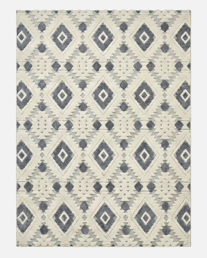 Area Rug 3D Boho Neutral Plush Pile