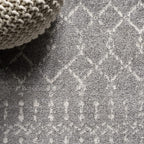 Bohemian Rug Classic 4x6 Grey and White Area Carpet