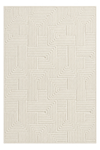 Capslpad Cream Boho Geometric Washable Rug - rgc323