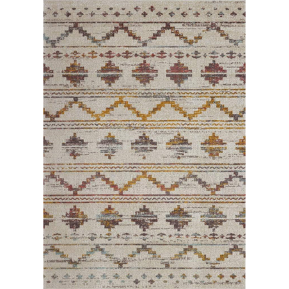 Boho Rug Traditional Beige and Brown Multicolor Area Rug